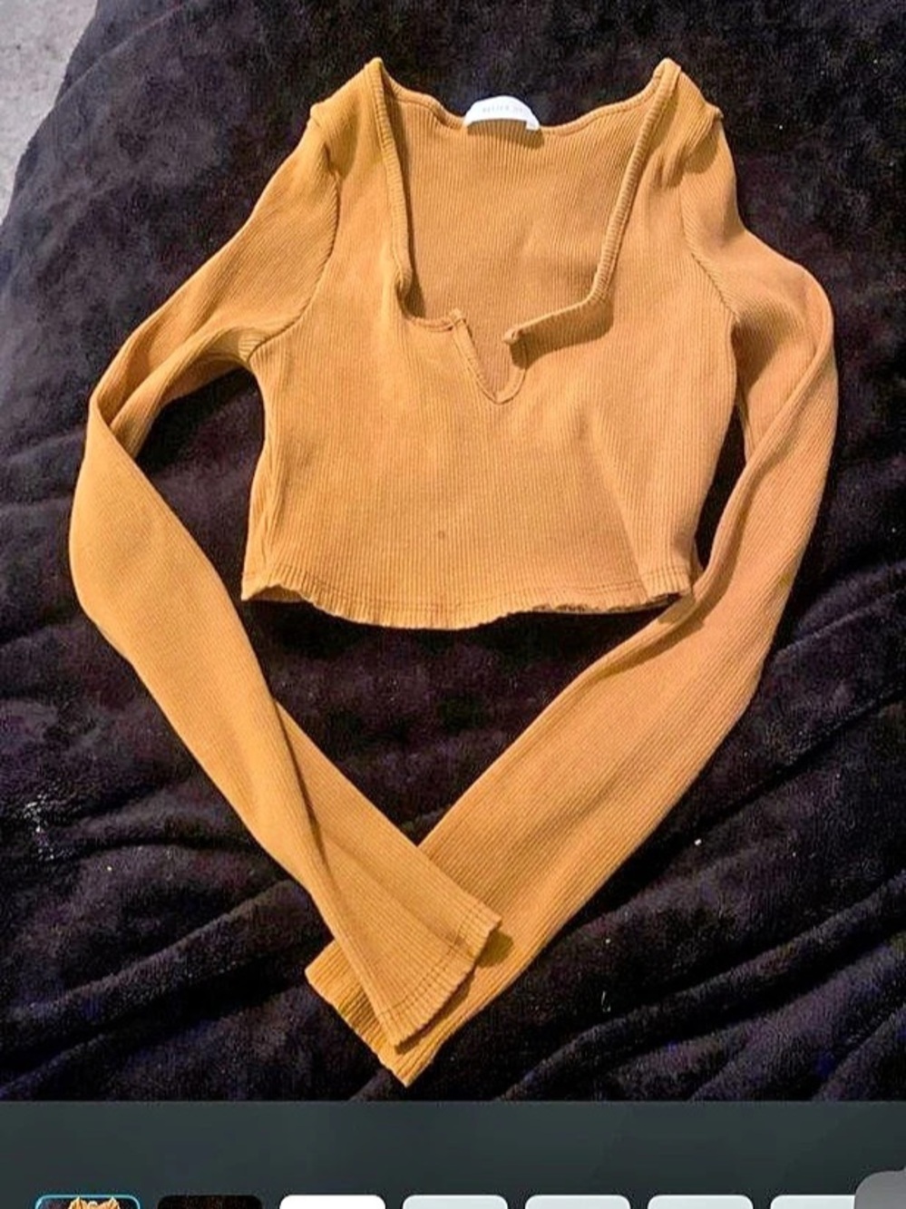 Better Be Brown Long Sleeve Crop Top